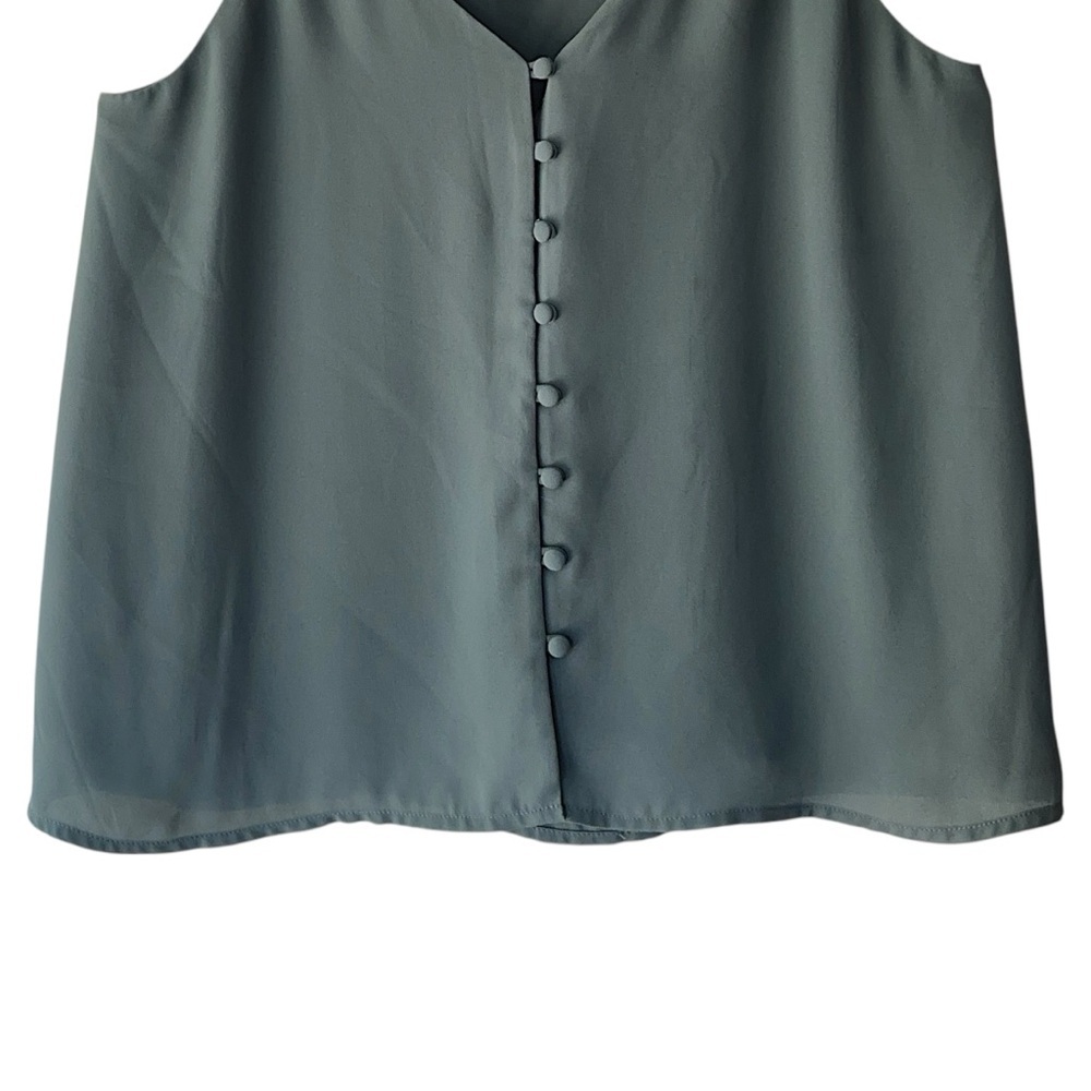 LOFT | NWOT BUTTON FRONT CAMISOLE TOP FULLY LINED SPAGHETTI STRAPS | XXS - Picture 4 of 9